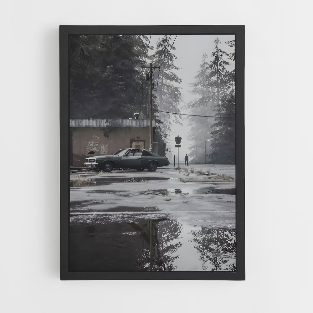 Poster Rues Oubliées – affiche Silent hill (vue 2)